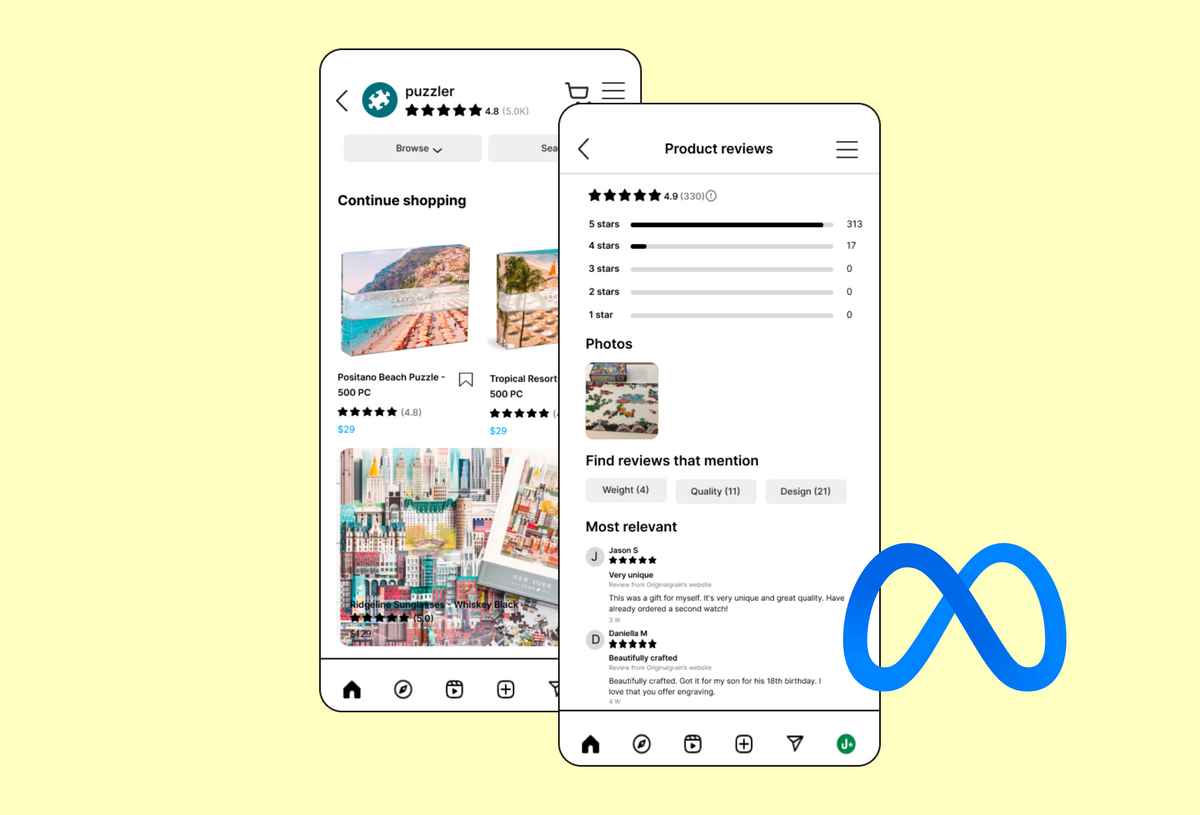 How To Display Reviews on Meta Shops